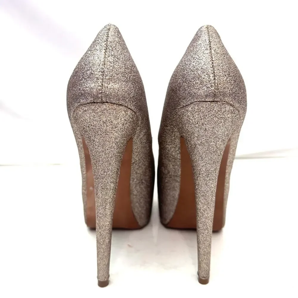 Steve Madden gold heel